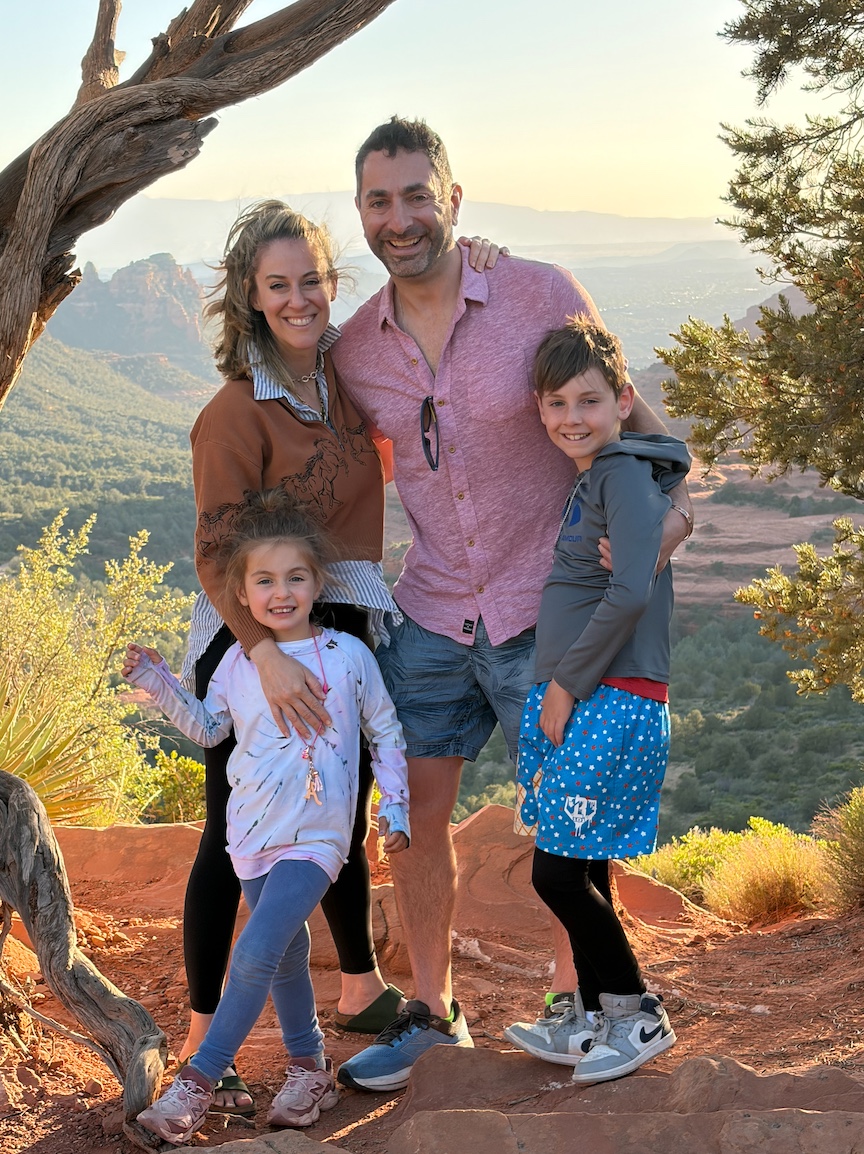 Michelle Cohlan with her family in Sedona